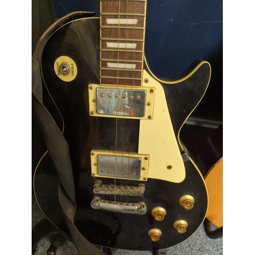 661 - Westfield Les Paul shape electric guitar, strings missing