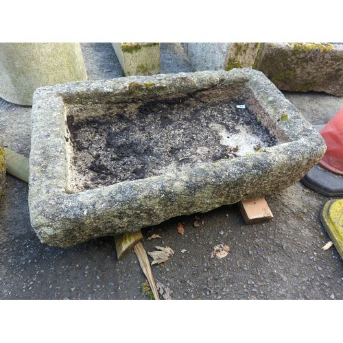 3A - Rectangular granite trough/sink L 99 D 66 H 22 cm approx.