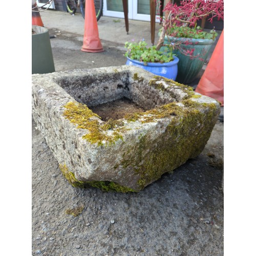 2C - Square granite trough W61 D61 H 32