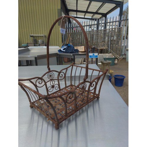 157 - Metal basket. W38cm