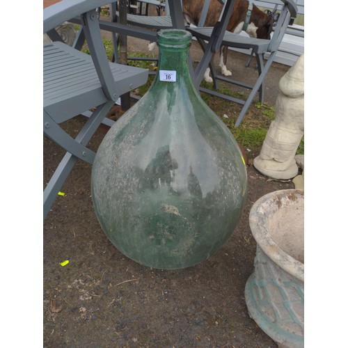 16 - Large glass Carboy. H83cm