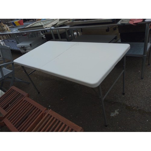 21 - 2 folding trestle tables