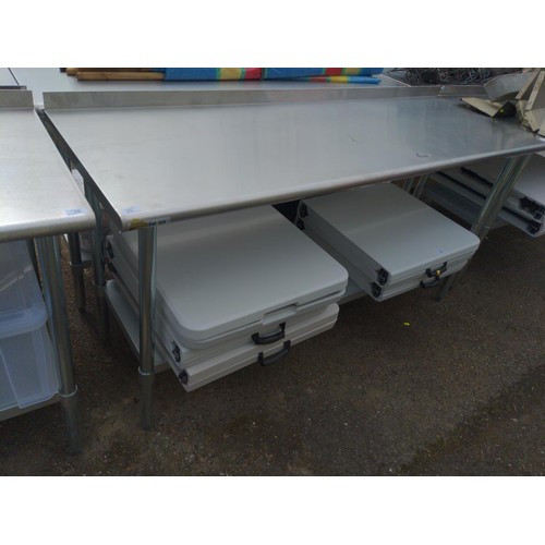 25 - Adexa wtg-600x1800-50r stainless commercial wall work table. W180cm D60cm H90cm (to work top)