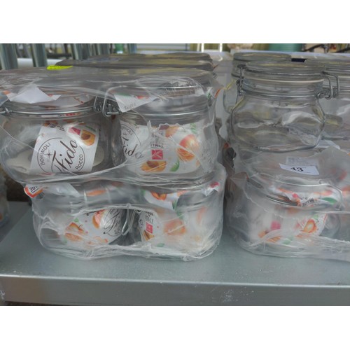 43 - 20 Fido 50cl storage jars