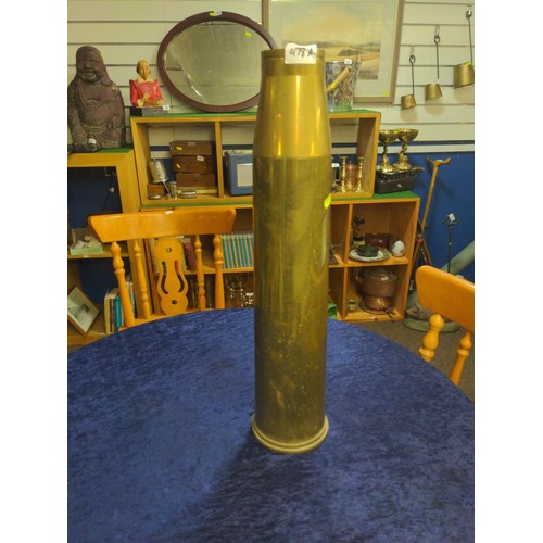 478A - 1943 British Shell case H59cm with broad arrow