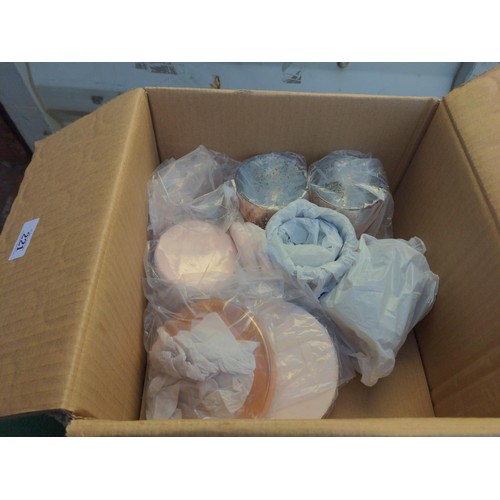 221 - Box of mixed glass tealight/candle holders