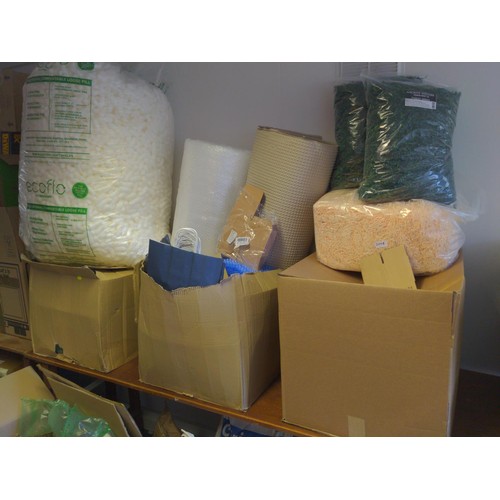 249B - Large quantity of packing materials, peanuts, paper etc.
