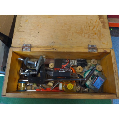 260 - Large selection of fishing tackle, reels, rods, fly tying tools etc..., Inc, Mitchell, Daiwa etc...,