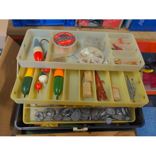 260 - Large selection of fishing tackle, reels, rods, fly tying tools etc..., Inc, Mitchell, Daiwa etc...,