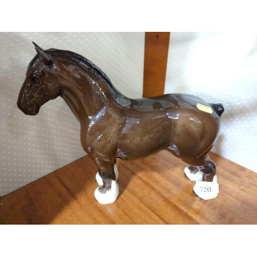 720 - Beswick Shire Horse H27cm L30cm