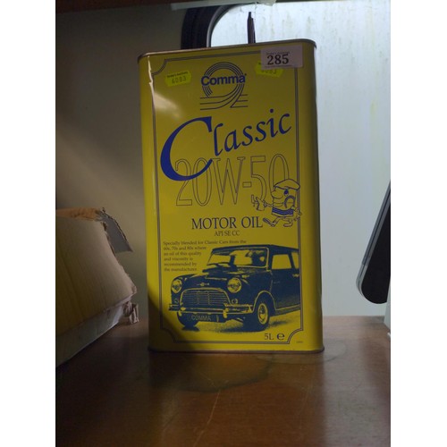 285 - New classic 20w-50w motor oil 5 ltr