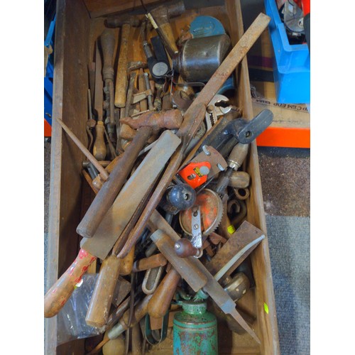 343 - Box of well-used tools