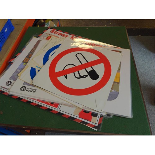 344 - Quantity of laminated site safety signs