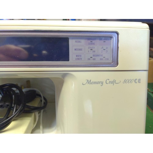 373 - Janome memory craft 8000 CE Sewing machine - Returned as non-working - spares and repair for reoffer... 