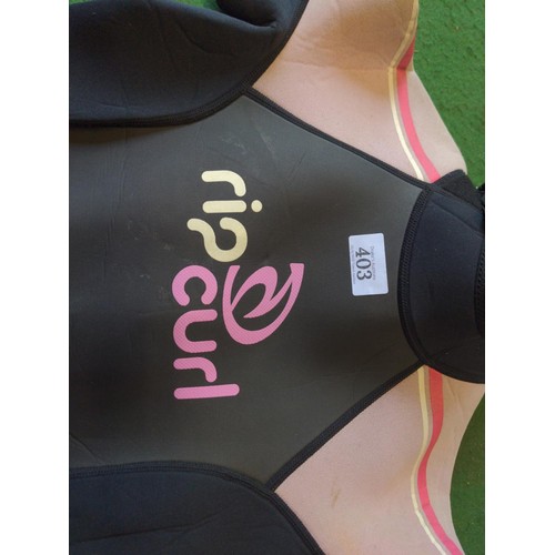 403 - Size 10 Rip curl shortie wetsuit.