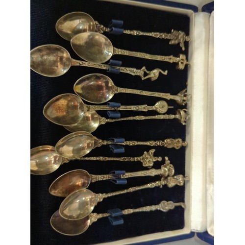 657 - Collection of continental spoons