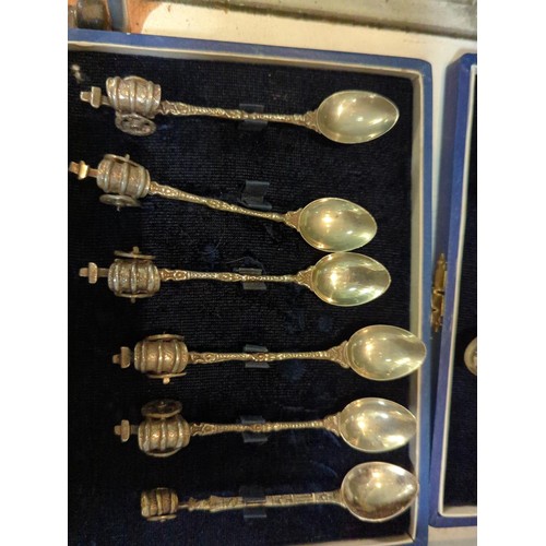 657 - Collection of continental spoons