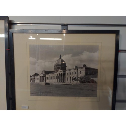 402 - Three signed framed architectural photographs, Hereford