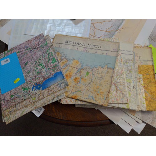 431 - UK OS sheet maps inc. War Office editions