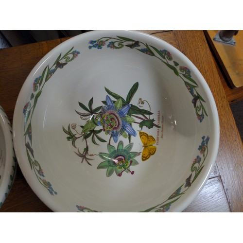 504 - Two Portmeirion Botanic Garden mixing bowls, dia. of largest 26.5 x ht.12cm