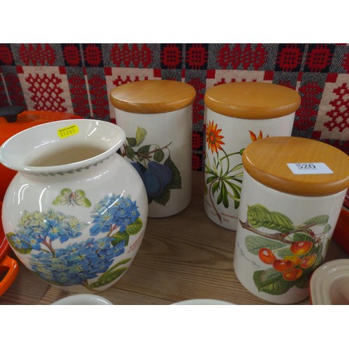 520 - Assorted Portmeirion Botanic Garden and Birds of Britain ceramics inc. canisters, vase mugs etc. Tal... 