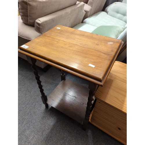 983 - Barley twist occasional table W49 D39 H67 cm