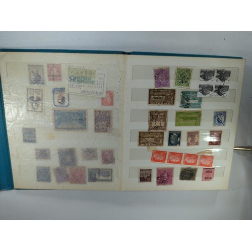 603 - Netto blue stamp album including mint and used world stamps