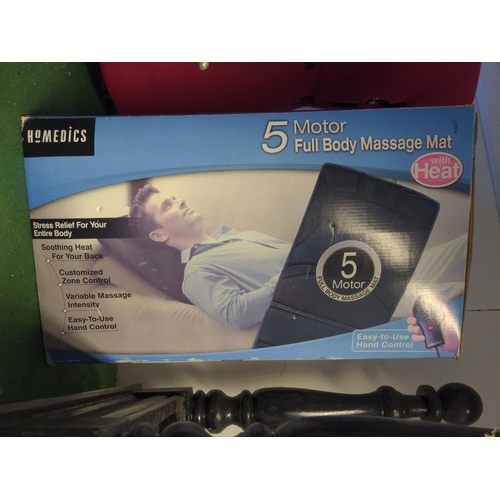 167 - Massage mat ( Home disc 5 motor full body massage mat with hand control.