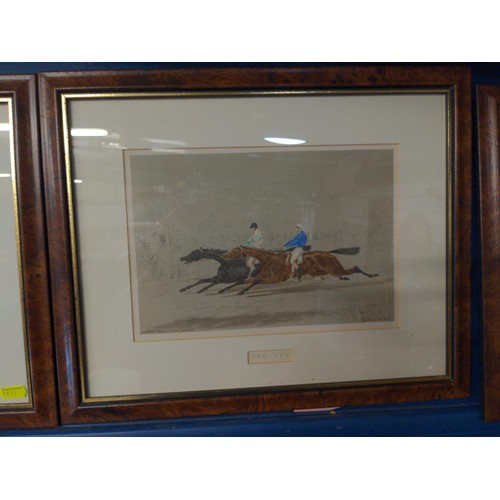 365 - J.F Herring snr. four framed partially hand coloured lithographs of race horses, 43 x 35cm