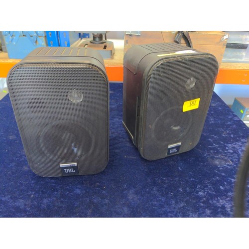 181 - Pair of JBL CONTROL 1 Speakers