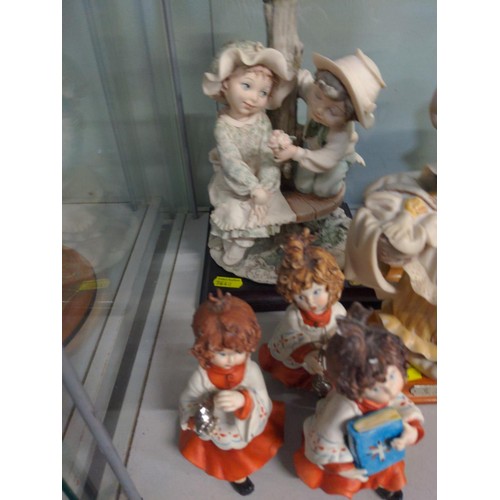 624 - Collection of Italian ceramic figures mostly Capo di Monte