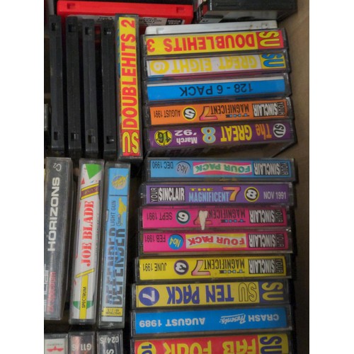 682 - Box of Spectrum cassette games approx 50 plus individuals.