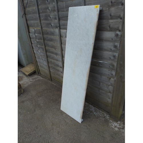 81 - Marble hearth. 137cm wide