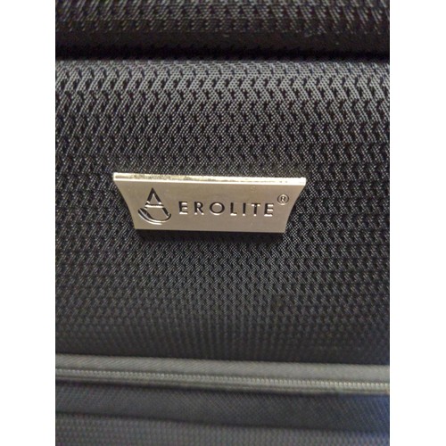 224 - Aerolite large suitcase with 360 castors. Height 80cm