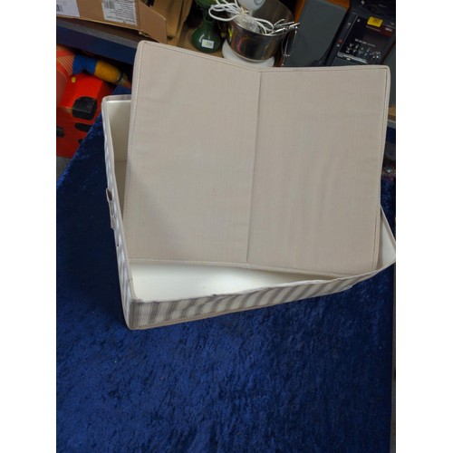 245 - 2 collapsible fabric storage boxes.