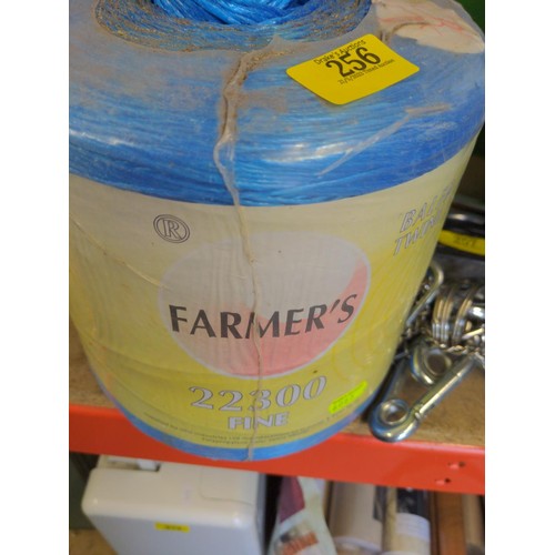 256 - 2 rolls of farmers bale twine.