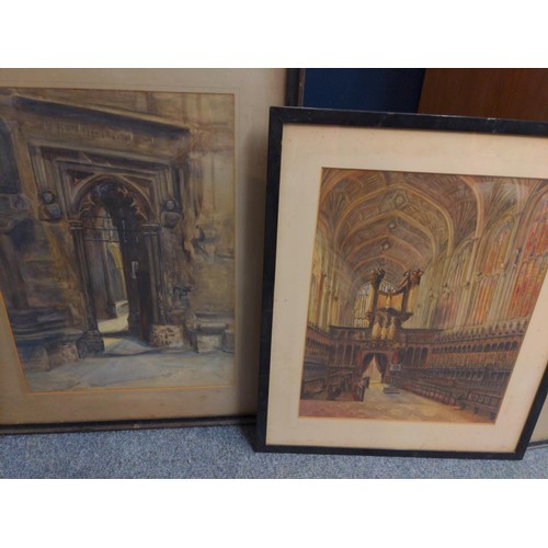 378A - Architectural etching & watercolours inc. Westminster school