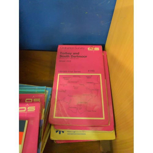 421 - Collection of OS maps, inc, Minehead and Brendon hills, Bere Alston, Tavistock,Kit Hill etc..,