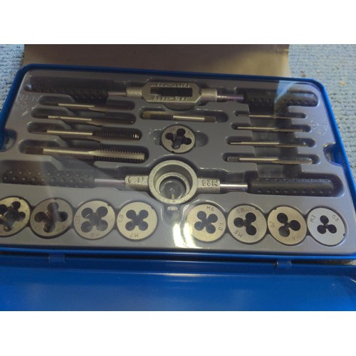 269 - Large quantity of tap & die bits in 2 new sets, and HSS drill bits & threading tools  &... 