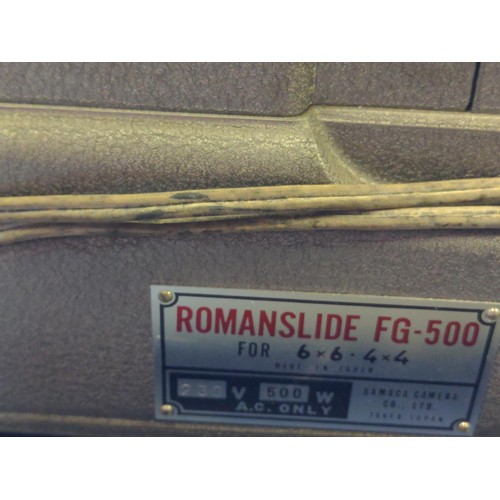 275 - Roman Slide FG-500 Projector 6/6 or 4/4 slides.