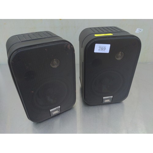 159 - Pair of JBL control 1 speakers.