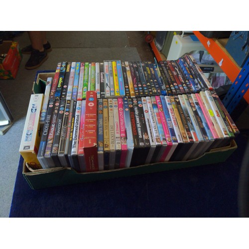 163 - Box of DVDs inc. Harry Potter.