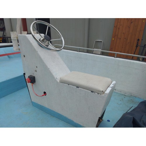 1 - 4.2m AquaJeep, double skin GRP lined boat with trailer which is in good working order.