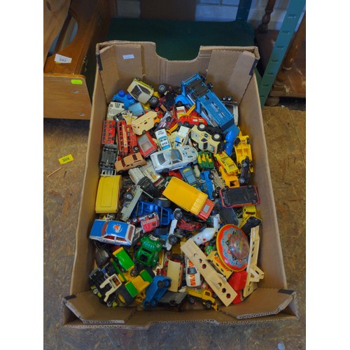 244 - Box of toy cars, inc Matchbox & Lesney