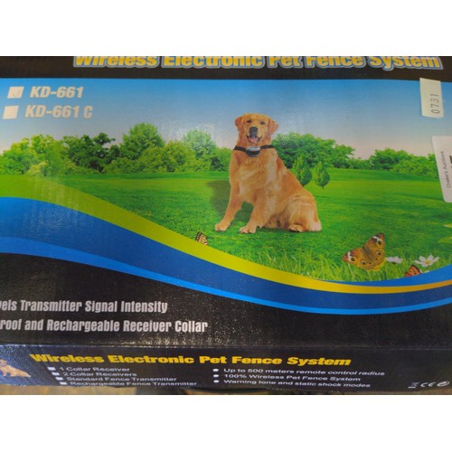 247 - Wireless electronic pet fence system