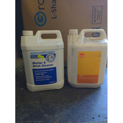 271 - 5 litres of mortar & brick cleaner & 5 litres of PV A