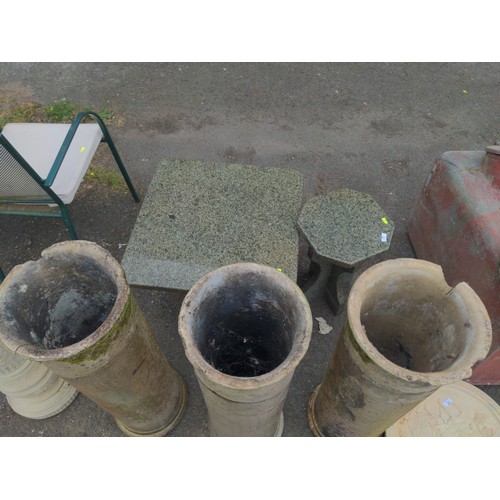 34 - 3x chimney pots (H93cm)