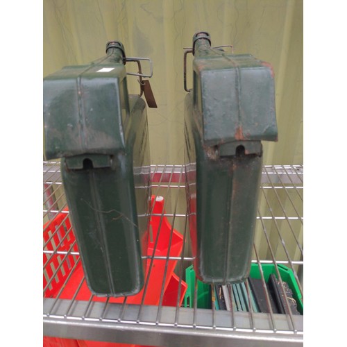 49 - 2 vintage Eversure petrol cans