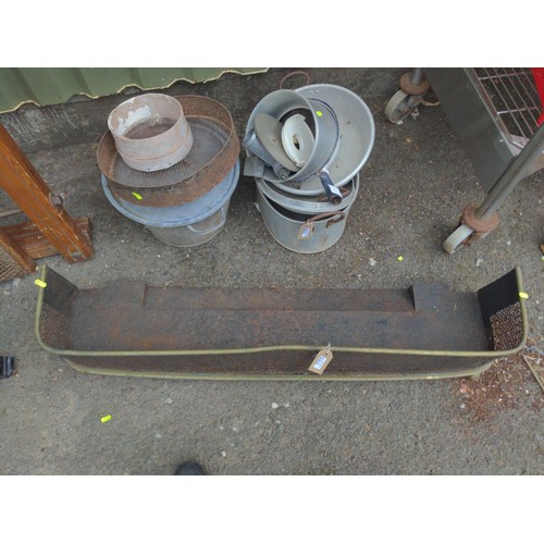 52 - Brass fire surround. Width 118cm