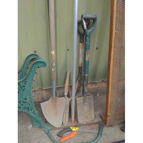 56 - Assorted gardening tools.